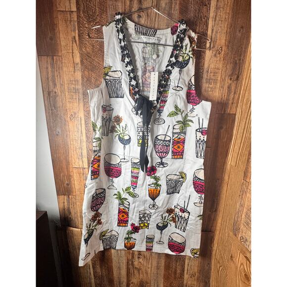 Trina Turk White Multi-Color Mini Dress 
The perfect “Cocktail “Dress - Picture 2 of 7